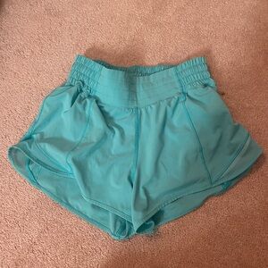 Lululemon teal shorts size 2